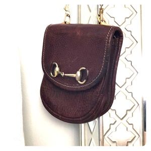 Brown Leather Crossbody Purse